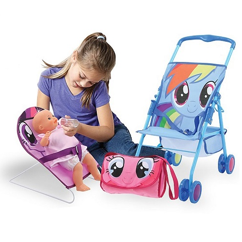 Игровой набор Коляска для кукол, пупс и переноска 3 в 1 Friendship Playset My Little Pony