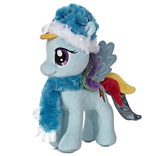Мягкая игрушка Радуга Деш Новогодняя 25 см Rainbow Dash Winter My Little Pony Aurora